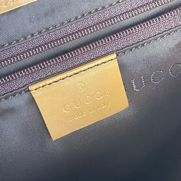 Gucci GG Canvas Tan Tiger Charm Jackie Gold Chain Shoulder Bag Tom Ford Era - Picture 15 of 16